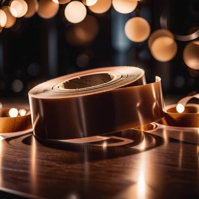 Brązowa taśma do pakowania paczek