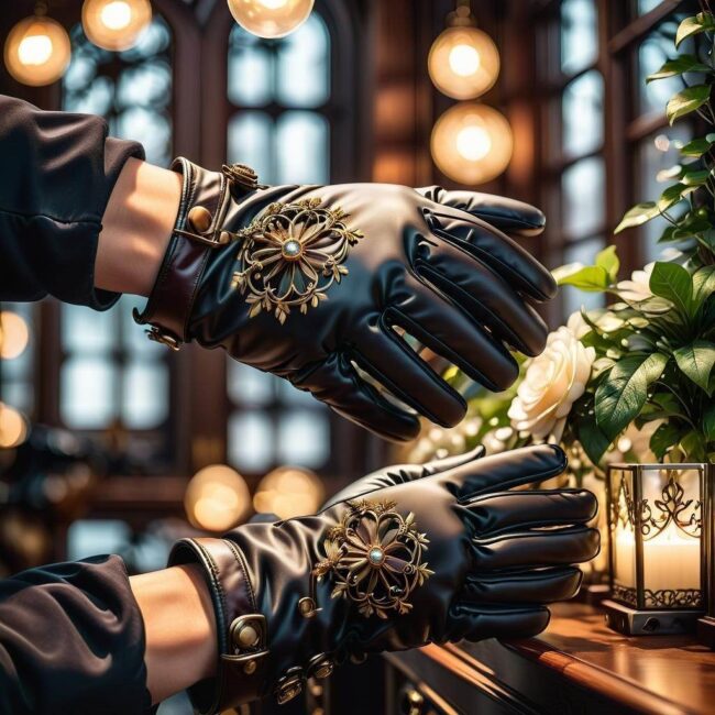 Rękawiczki ozdobne na wesele