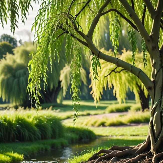 Woda a tempo wzrostu wierzby płaczącej